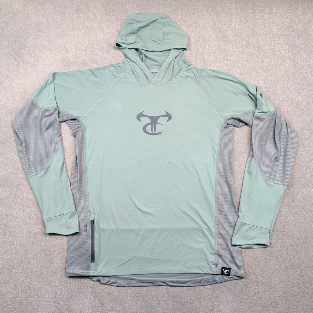 TrueTimber Gorpcore Performance Sun Hoodie Large Sage Green Mesh Active KM0275